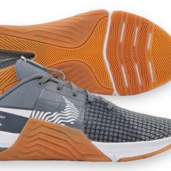 Nike Metcon 8 Mens CrossFit Training Shoes Smoke Grey/White DO9328 002 (NEW) - Picture 2 of 6